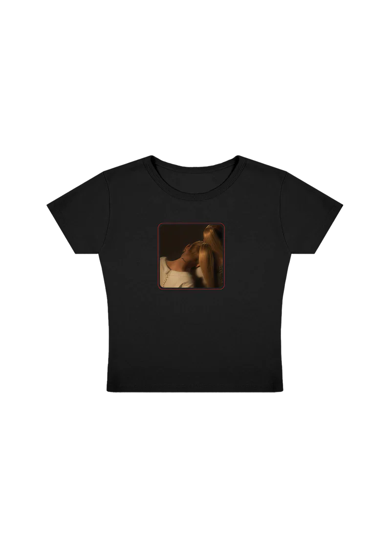 ag7 cropped black t-shirt
