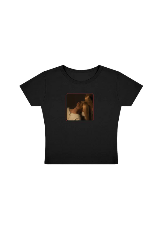 ag7 cropped black t-shirt