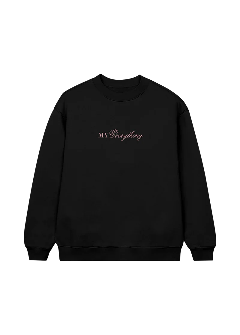 my everything tenth anniversary puff print crewneck